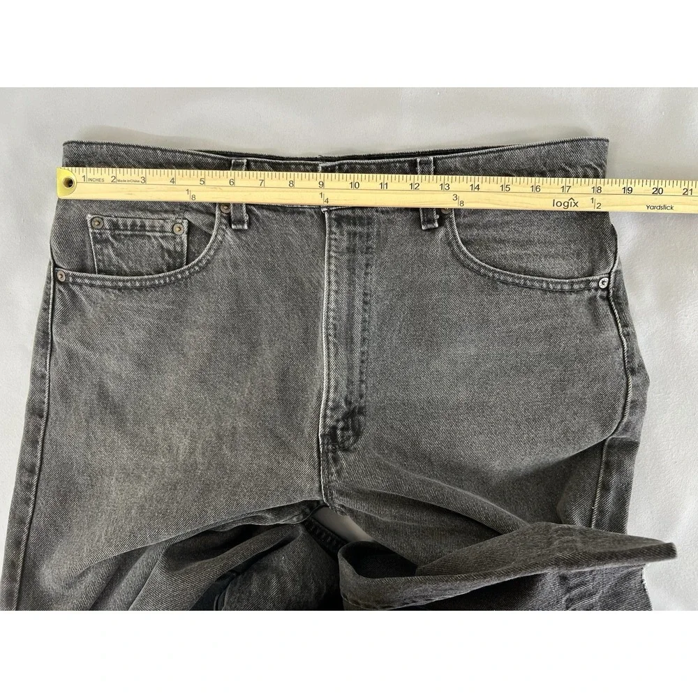 VTG‎ Levis Jeans Mens 38x30 (36x27) 505 Reg Fit Straight Leg Black USA 90s Y2K